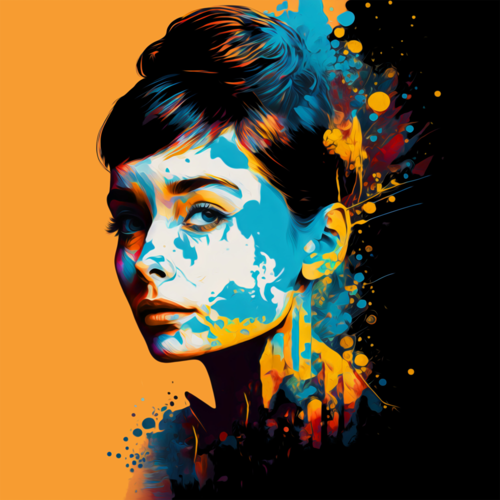 Audrey Hepburn Cam Tablo || Tasarımcı Koleksiyonu