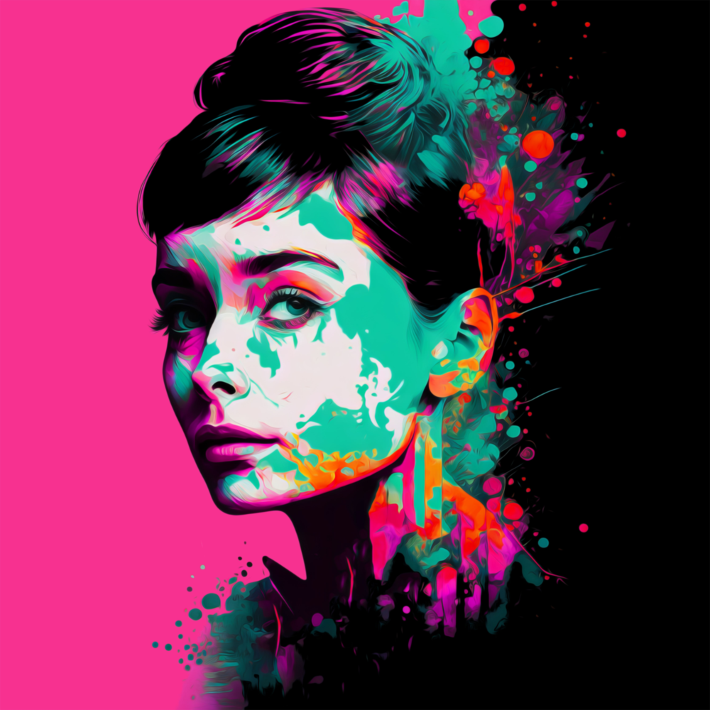 Audrey Hepburn Cam Tablo || Tasarımcı Koleksiyonu