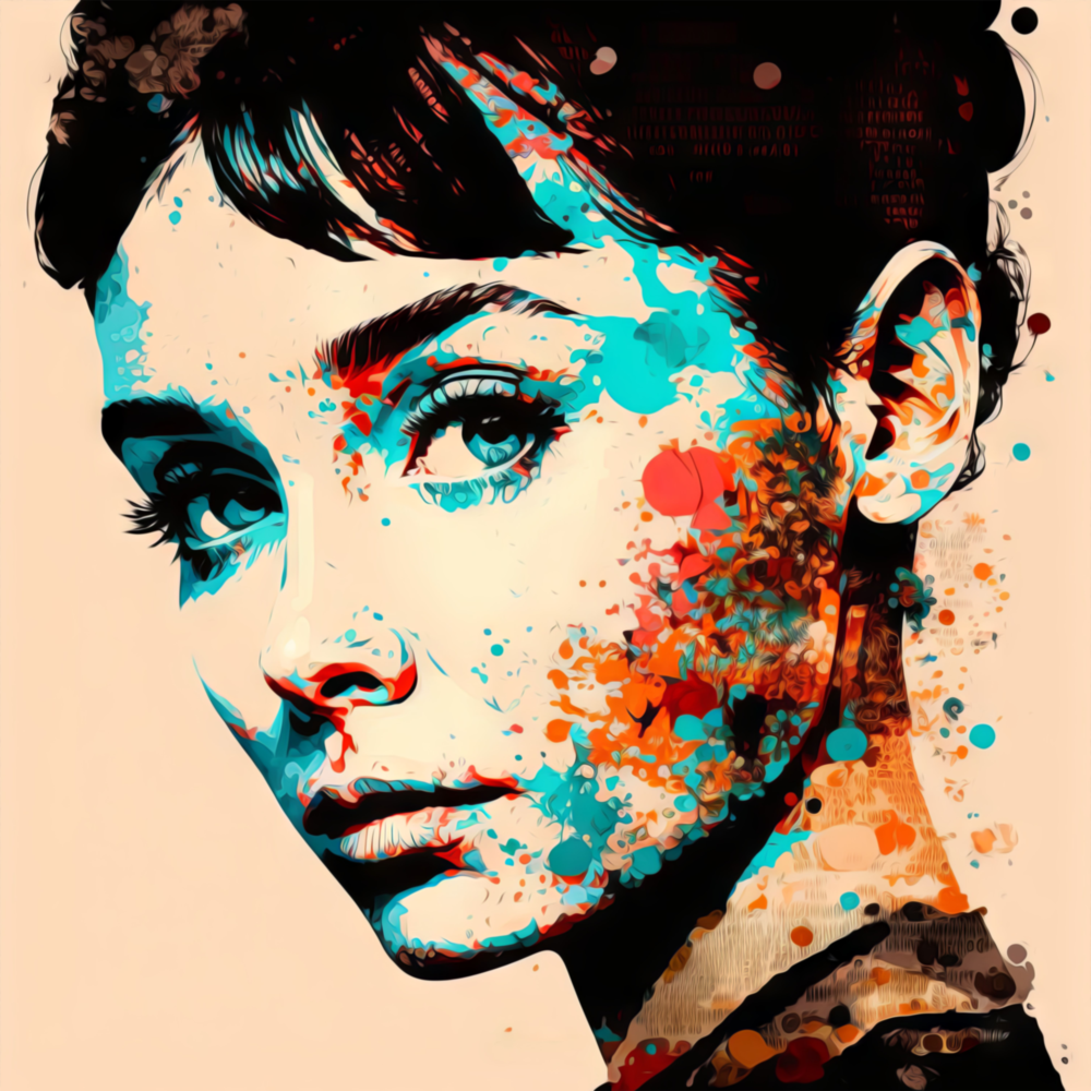 Audrey Hepburn Cam Tablo || Tasarımcı Koleksiyonu
