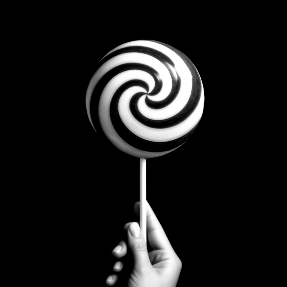 Monokrom Lolipop Cam Tablo || Tasarımcı Koleksiyonu