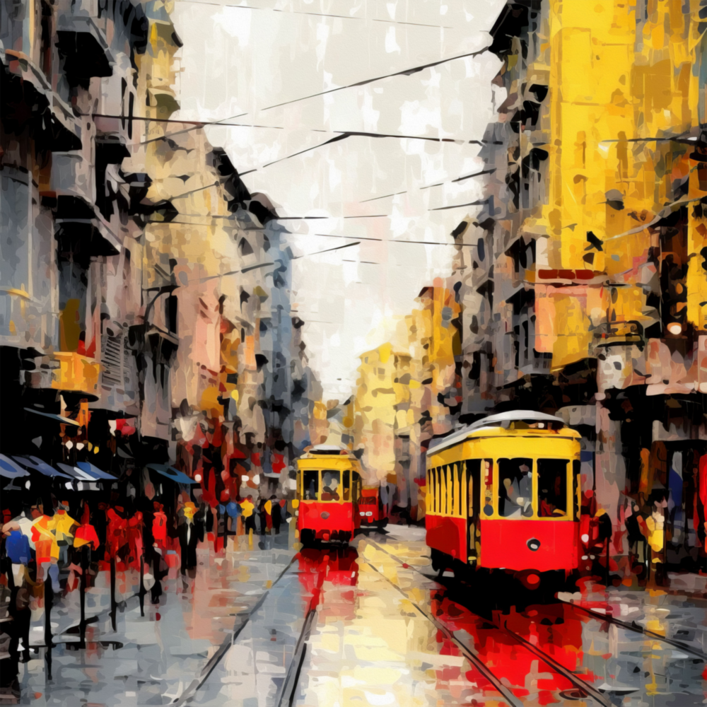 İstiklal Caddesi Cam Tablo || Tasarımcı Koleksiyonu