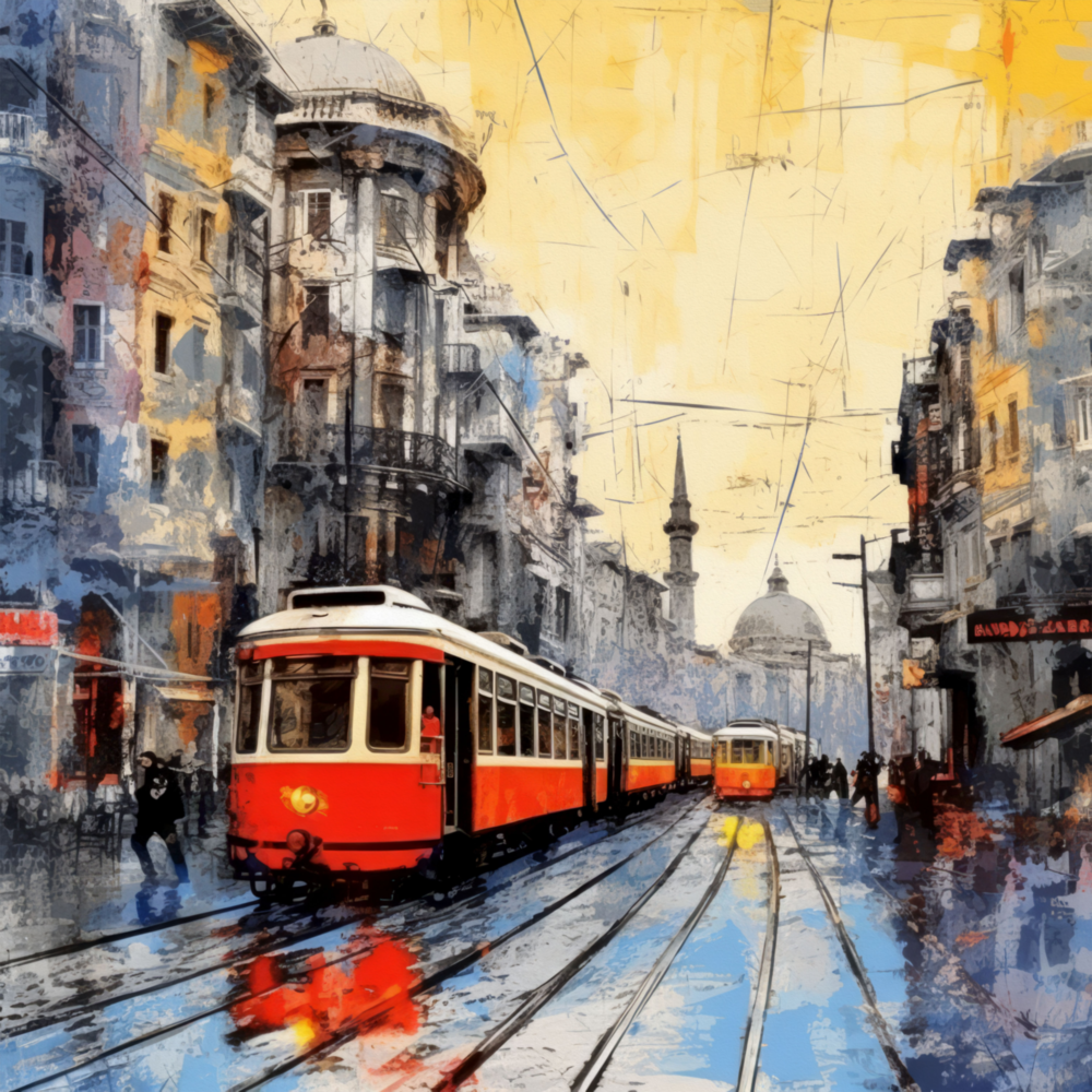 İstiklal Caddesi Cam Tablo || Tasarımcı Koleksiyonu