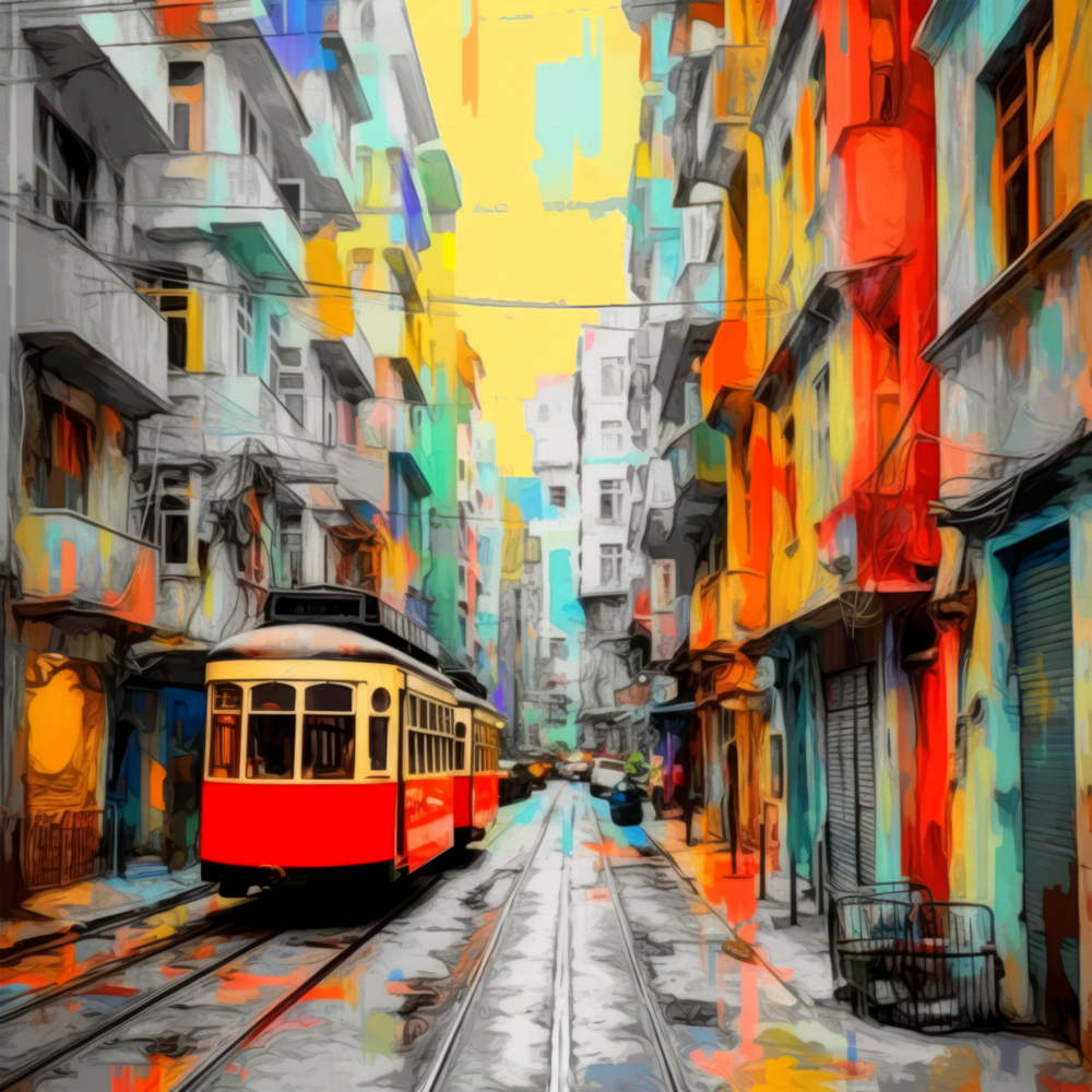 Tramvay Cam Tablo || Tasarımcı Koleksiyonu
