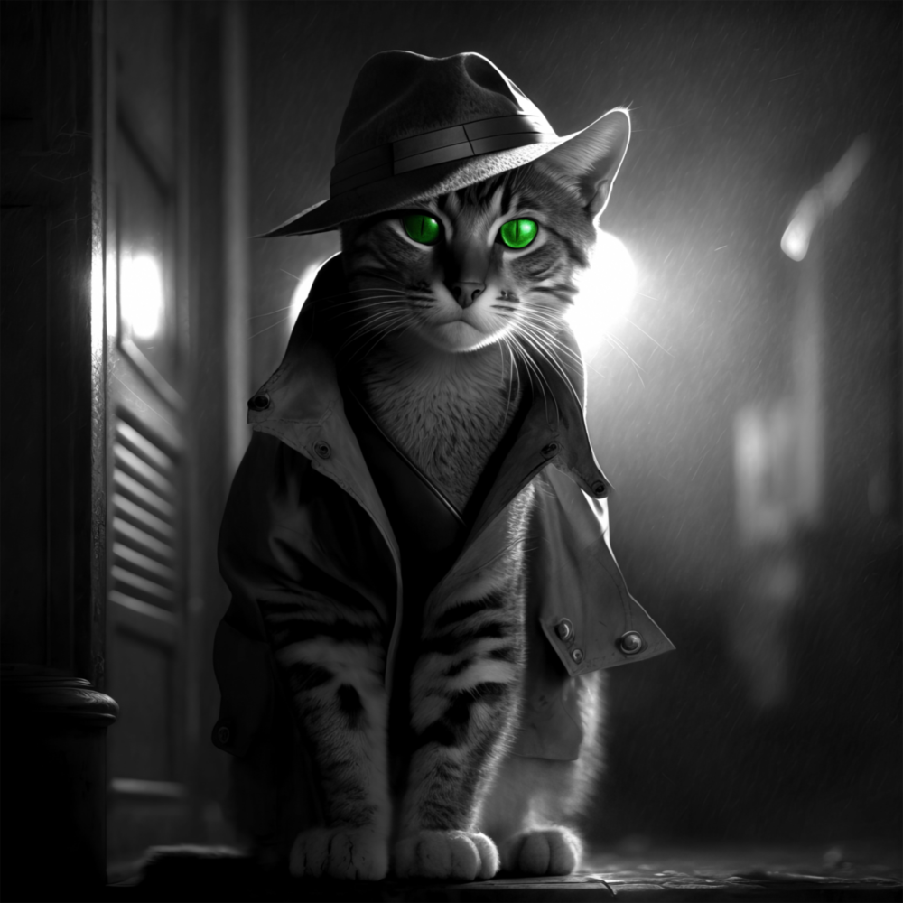 Kedi Gözlemcisi Cam Tablo