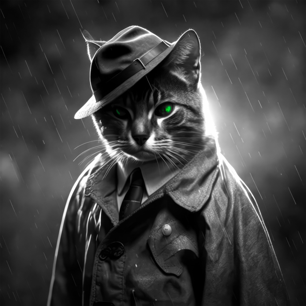 Kedi Gözlemcisi Cam Tablo