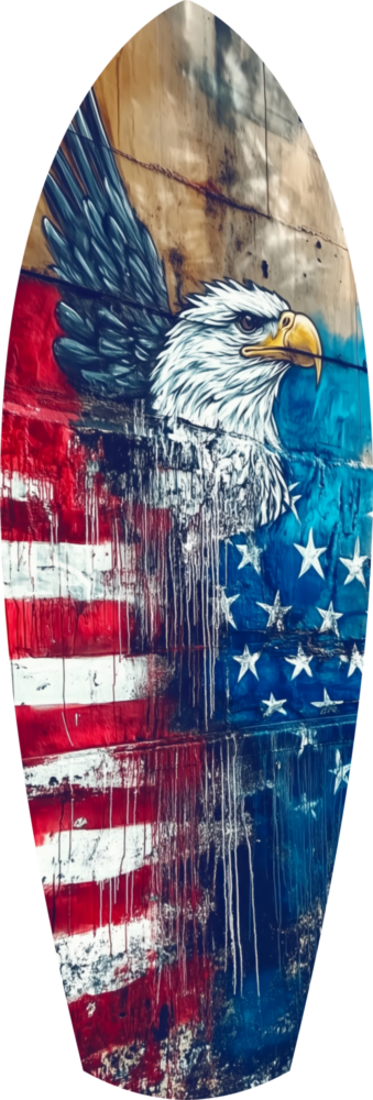 Amerikan Kartalı Cam Tablo