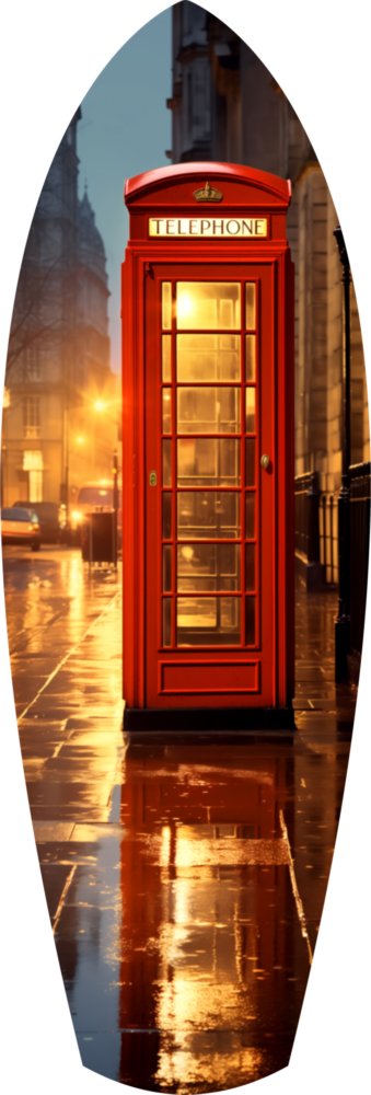 Londra Telefon Kulübesi Cam Tablo