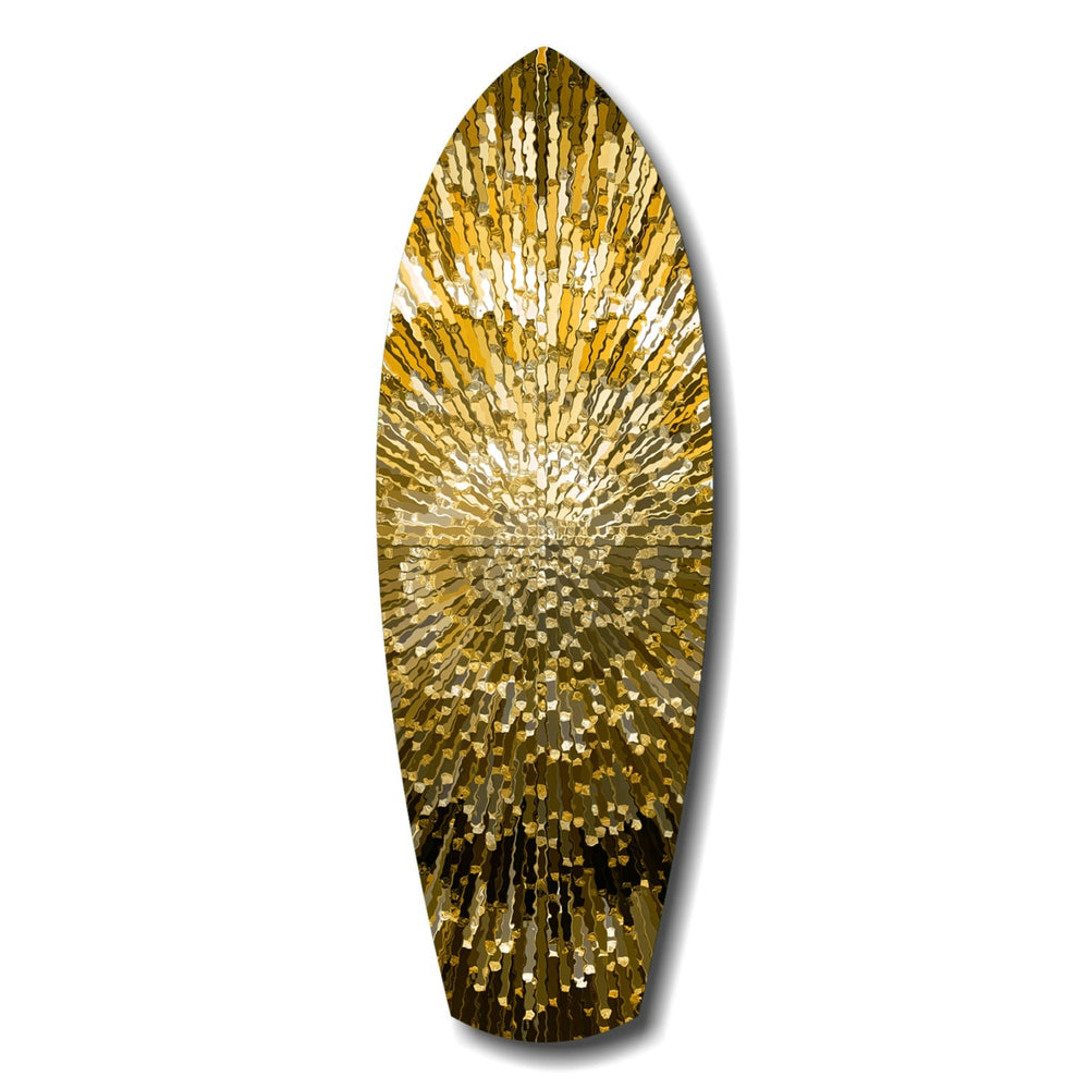 Altın Pul Patlama Lüks Temperli Cam Tablo.