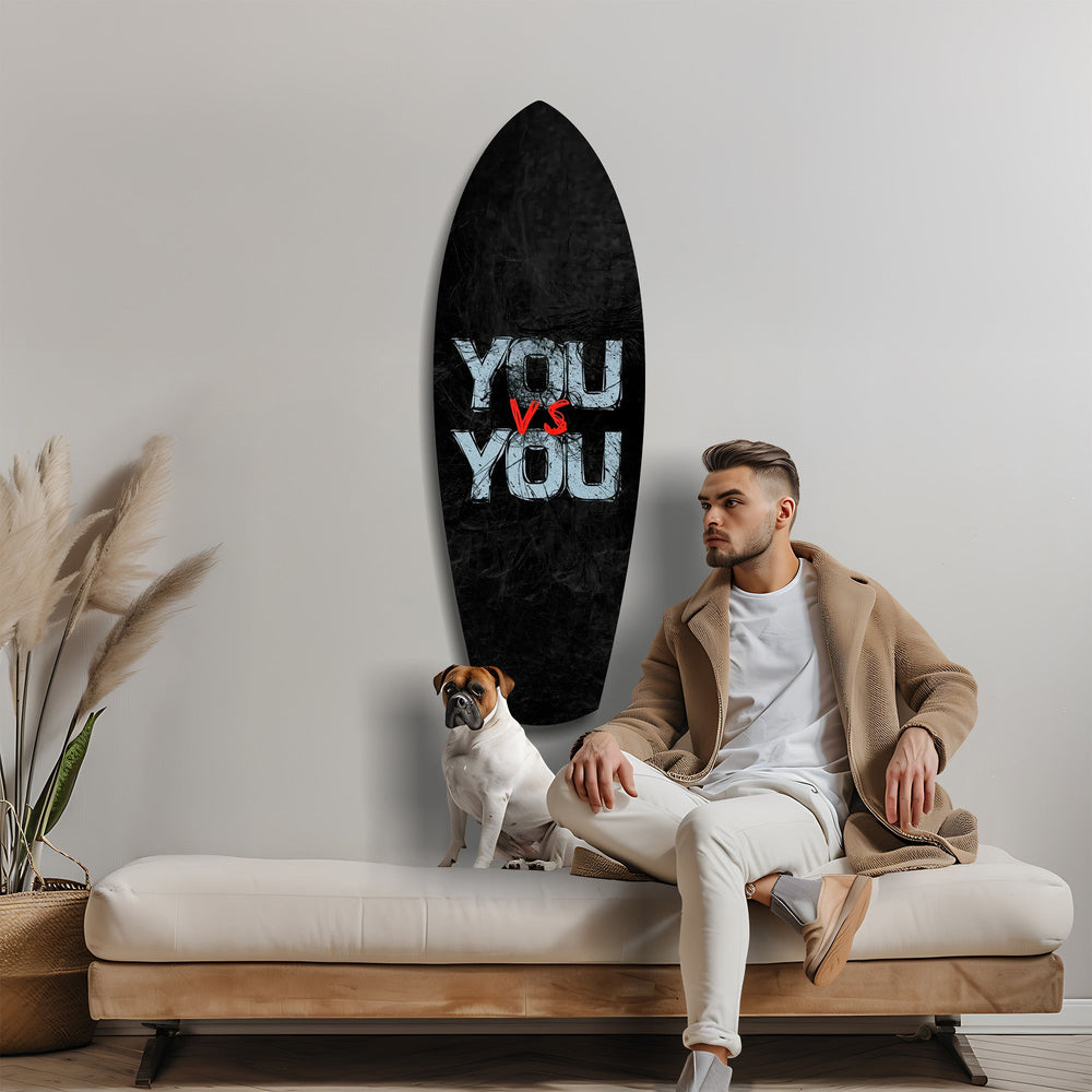 You vs You Grunge Motivasyon Cam Tablo.
