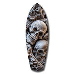 Kafatası Yığını Yılan Gotik Memento Mori Cam Tablo.