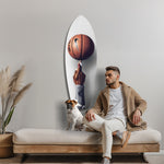 Parmakta Dönen Basketbol Topu Cam Tablo.