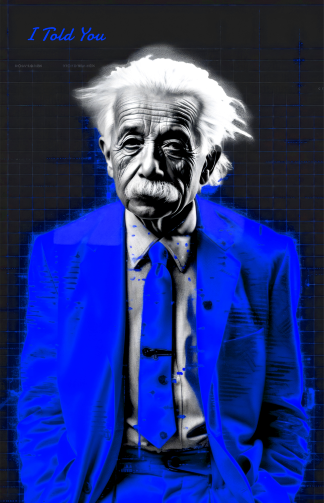 Albert Einstein’ın Renki Dünyası Cam Tablo || Tasarımcı Koleksiyonu