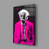 Albert Einstein’ın Renki Dünyası Cam Tablo || Tasarımcı Koleksiyonu