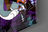 Bugs and Lola: The Graffiti Dance of Love Glass Wall Art || Designer Collection