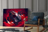 MINI Vortex of Speed Glass Wall Art || Designer Collection