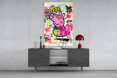Urban Peppa Glass Wall Art || Designer Collection
