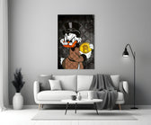 Crypto Rich Scoundrel Glass Wall Art || Designer Collection