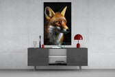 The Secret of the Fox Glass Wall Art || Designer Collection