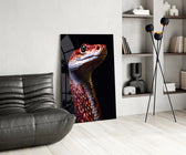 Eyes of the Fiery Serpent Glass Wall Art || Designer Collection