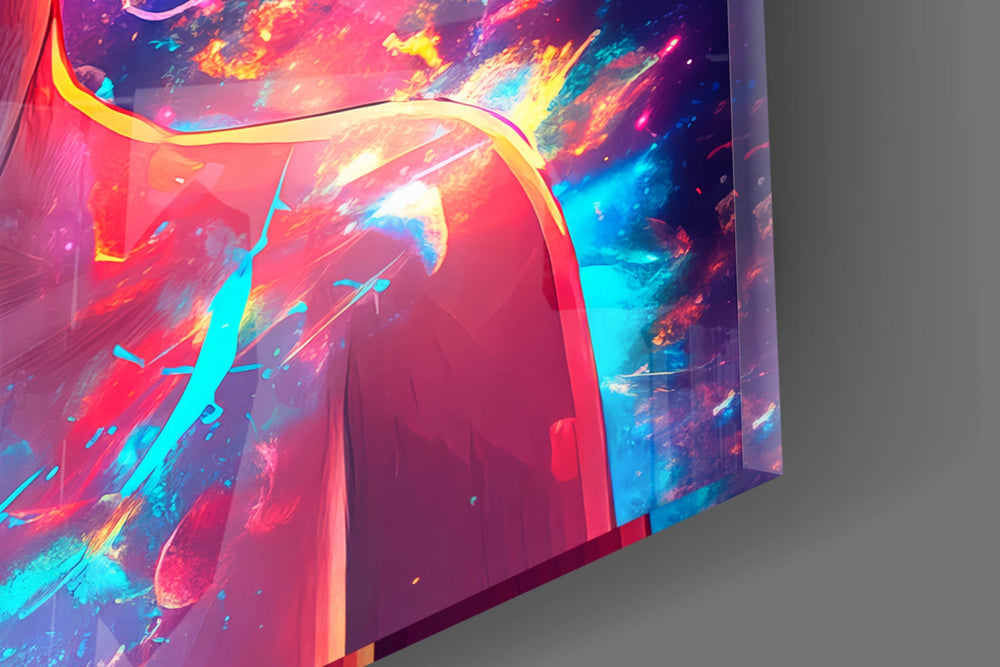 Cosmic Izuku Midoriya Glass Wall Art || Designer Collection