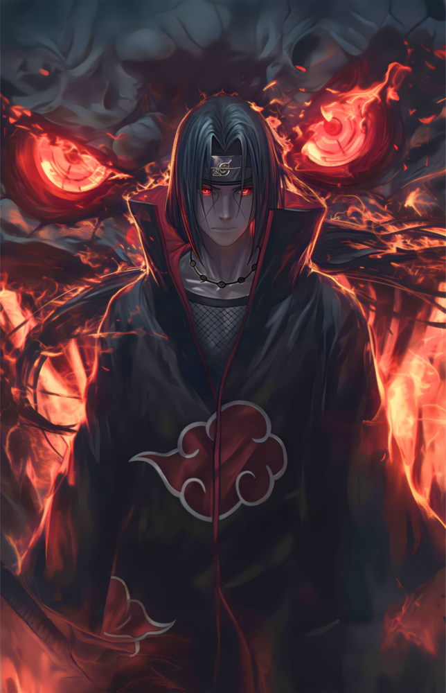 Akatsuki Itachi Cam Tablo || Tasarımcı Koleksiyonu