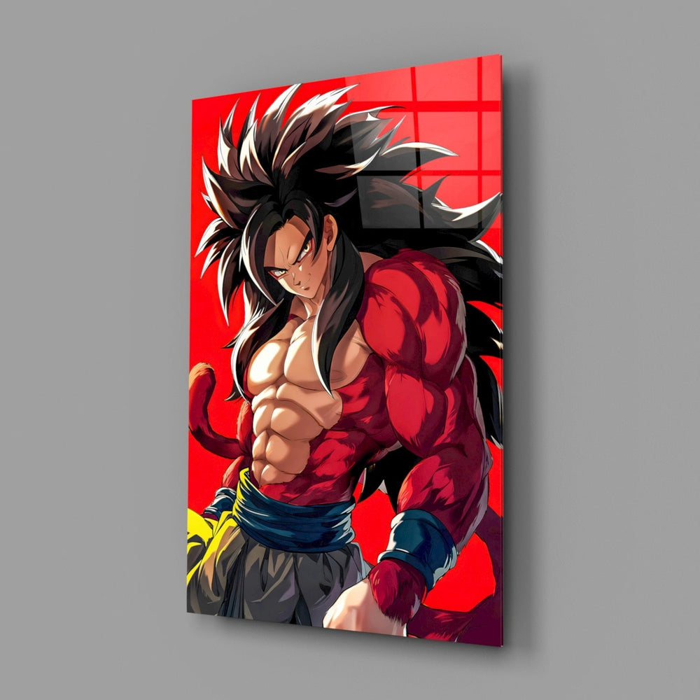 Warrior Furious Spirit Glass Wall Art || Designer Collection