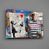Banksy's Picasso Glass Wall Art || Designer Collection