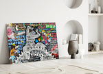 Modern Times Glass Wall Art || Designer Collection