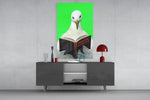 Educated Seagull Glass Wall Art || Designer Collection