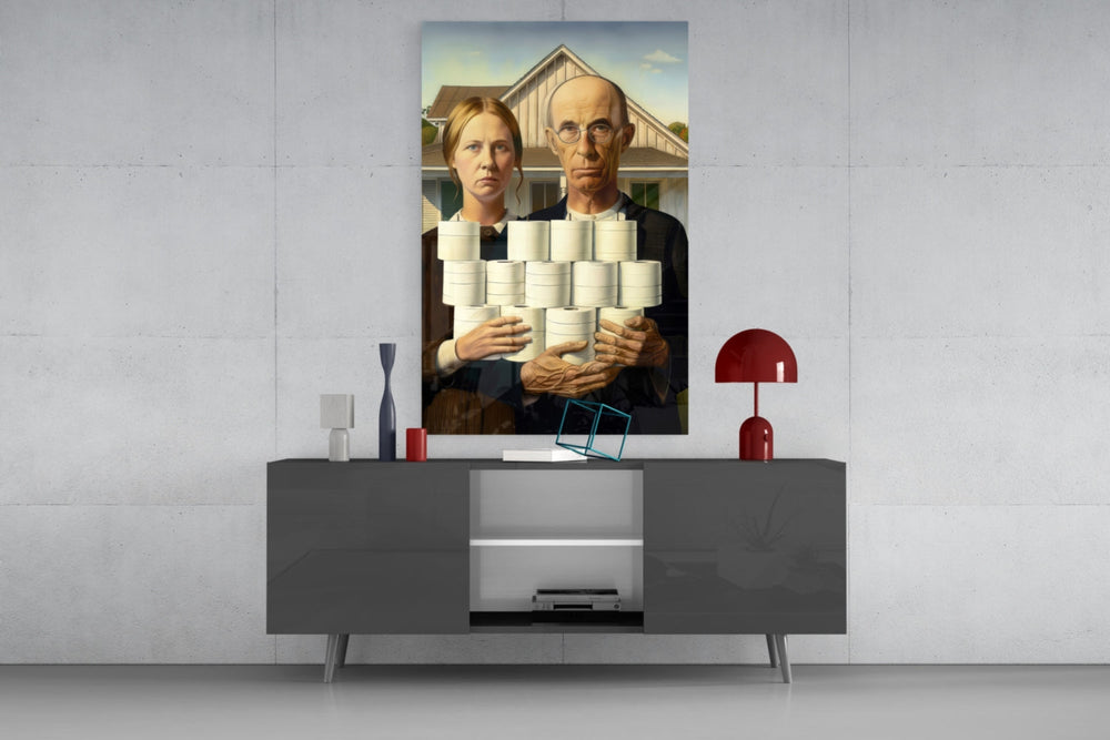 American Nightmare Glass Wall Art || Designer Collection