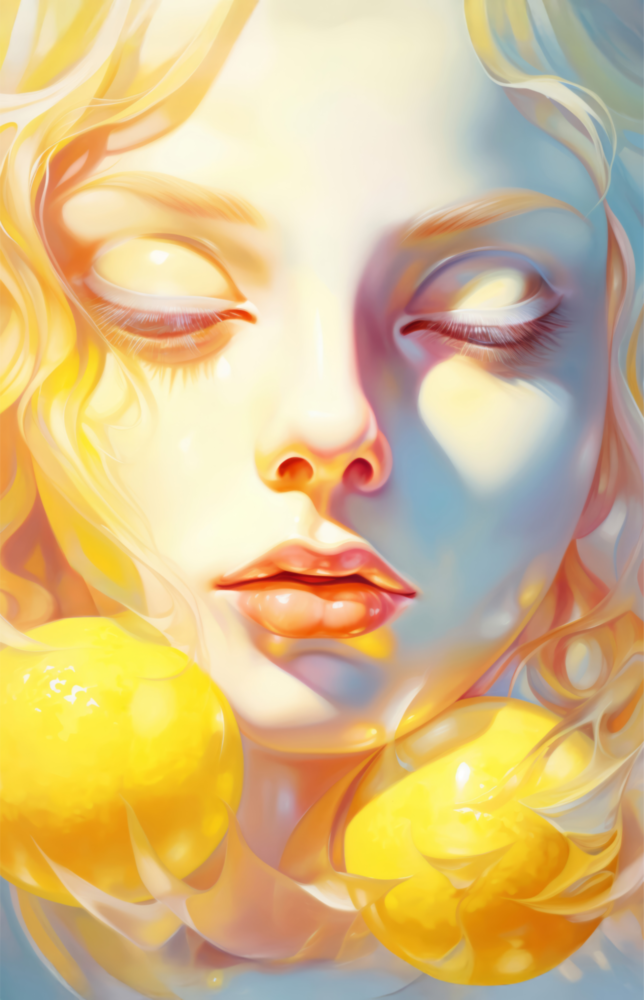 Limoni Düşler Cam Tablo || Tasarımcı Koleksiyonu