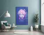 Pink Bubbles Glass Wall Art || Designer Collection