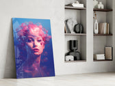 Pink Bubbles Glass Wall Art || Designer Collection