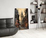 Galata Street Glass Wall Art || Designer Collection