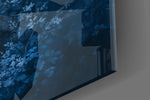 Blue Deer Glass Wall Art || Designer Collection