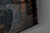 Winged God Glass Wall Art || Designer Collection