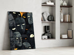 Foreign Faces Glass Wall Art || Designer Collection