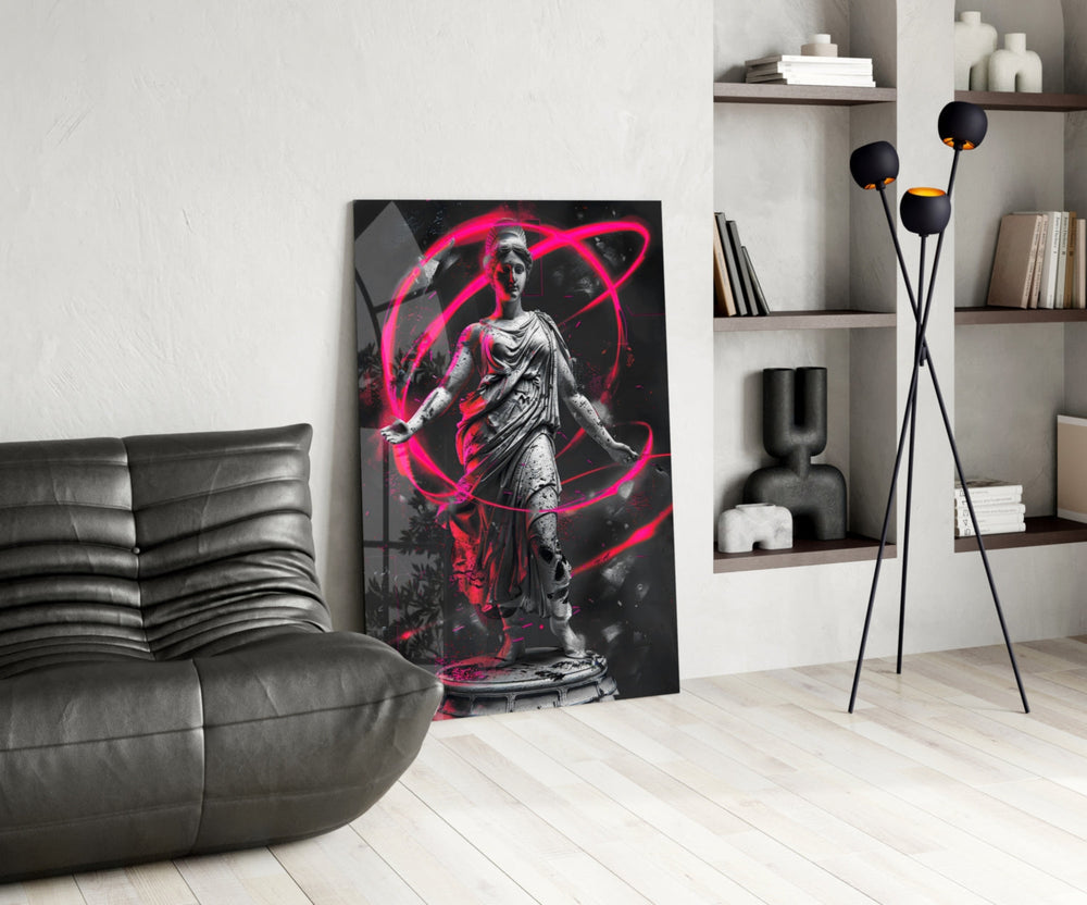 Neon Venus Glass Wall Art || Designer Collection