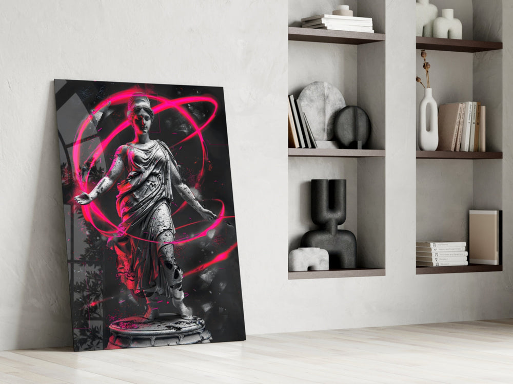 Neon Venus Glass Wall Art || Designer Collection