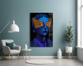 Striped Look Glass Wall Art || Designer Collection