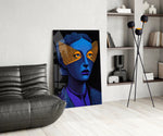 Striped Look Glass Wall Art || Designer Collection