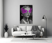 Striped Look Glass Wall Art || Designer Collection