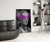 Striped Look Glass Wall Art || Designer Collection