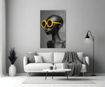 Faces of Colors Glass Wall Art || Designer Collection