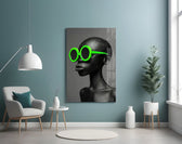 Faces of Colors Glass Wall Art || Designer Collection