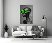 Faces of Colors Glass Wall Art || Designer Collection
