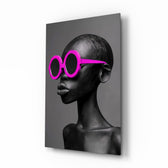 Faces of Colors Glass Wall Art || Designer Collection