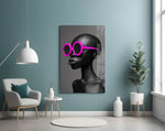 Faces of Colors Glass Wall Art || Designer Collection
