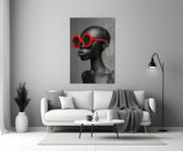 Faces of Colors Glass Wall Art || Designer Collection