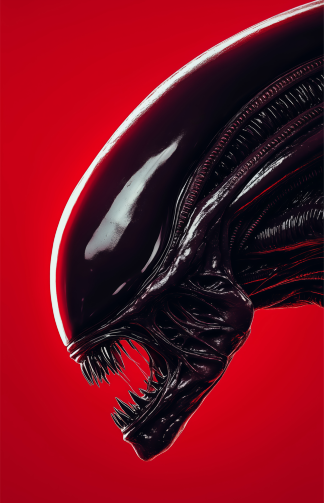 Alien: Kırmızı Tehlike Cam Tablo || Tasarımcı Koleksiyonu